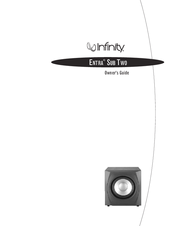 Infinity ENTRA SUB TWO Owner's Manual