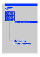 Samsung TX-P2670WH Owner's Instructions Manual