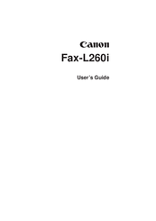 Canon Fax-L260i User Manual