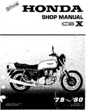Honda 1979 CBX Shop Manual