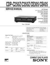 Sony CDP-CE405 Service Manual