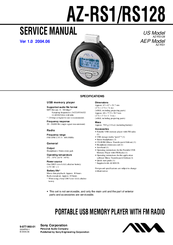 Aiwa AZ-RS1 Service Manual