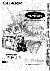 Sharp VL-H860H Operation Manual