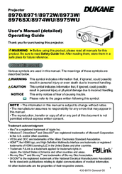 Dukane 8970 User Manual