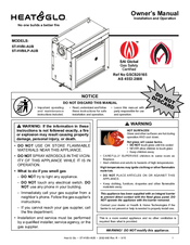 Heat & Glo T-HVBI-AUB Owner's Manual