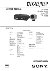 Sony CVX-V3P Service Manual