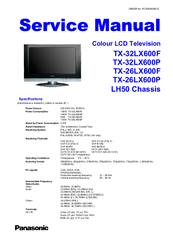 Panasonic Viera TX-32LX600F Service Manual