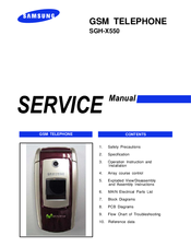 Samsung SGH-X550 Service Manual