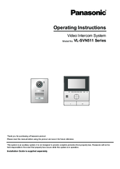 Panasonic VL-SVN511 Series Operating Instructions Manual