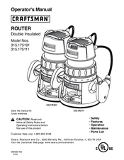 Craftsman 315.269211 Operator's Manual