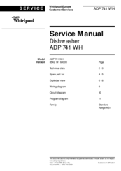 Whirlpool ADP 741 WH Service Manual
