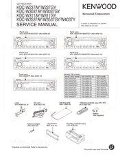 Kenwood KDC-W3037AY Service Manual