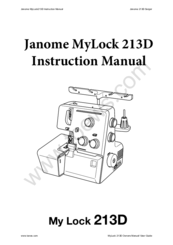 Janome MyLock 213D Instruction Manual