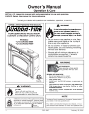Quadra-Fire VOYAGEUR GRAND VOYA-GRAND-PMH Owner's Manual