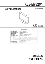 Sony KLV-MV32M1 Service Manual