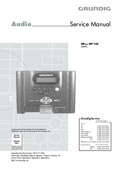 Grundig MPaxx MP 150 Service Manual