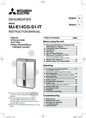 Mitsubishi MJ-E14CG-S1-IT Instruction Manual