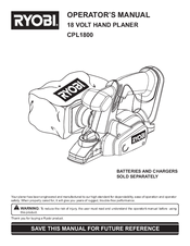 Ryobi CPL1800 Operator's Manual