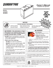 Quadra-Fire QFI30FB Owner's Manual