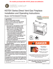 Vermont Castings KSTDV500PTSC Installation And Operating Instructions Manual