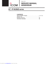 Icom IC-F4263DT Service Manual