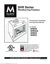 Majestic SHR48 Owners Installation And Operating Manual