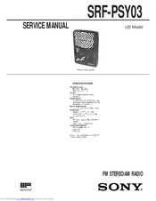 Sony SRF-PSY03 Service Manual