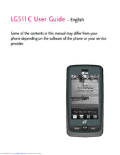 LG 511C User Manual