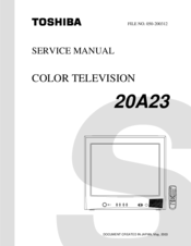 Toshiba 20A42 Service Manual