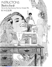 Singer Touch & Sew 756 Instructions Manual