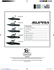Supra Launch 242 Owner's Manual