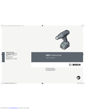 Bosch GSR Professional 1200-LI Operating Instructions Manual
