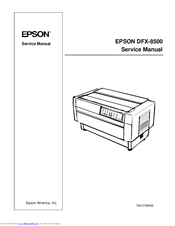 Epson DFX-8500 - Impact Printer Service Manual