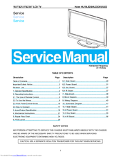 Haier HL19LE2 Service Manual