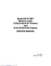 Ricoh PE-P1 Service Manual
