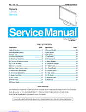 Haier HL42XD1 Service Manual