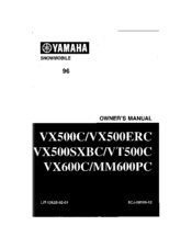 Yamaha VX500SXBC Owner's Manual