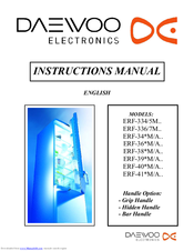 Daewoo ERF-336M Instruction Manual