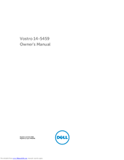 Dell Vostro 14-5459 P68G Owner's Manual