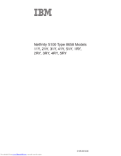 IBM Netfinity 5100 8658 2RY Manual