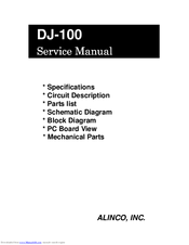 Alinco DJ-100 Service Manual