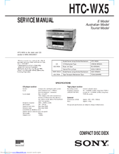 Sony HTC-WX5 Service Manual