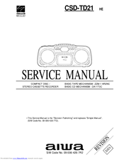 Aiwa CSD-TD21 Service Manual
