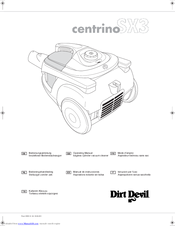 Dirt Devil centrino SX3 Operating Manual