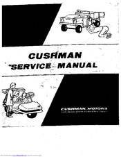 Cushman 898105 Service Manual