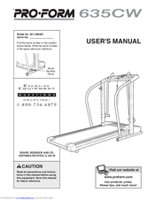Pro-Form 831.299450 635CW User Manual