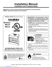 Heatilator MEL42 Installation Manual