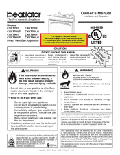 Heatilator CNXT70IH Owner's Manual