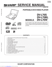 Sharp DV-L70W Service Manual