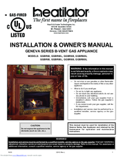 Heatilator GGBR60L: GGBR60I Installation & Owner's Manual
